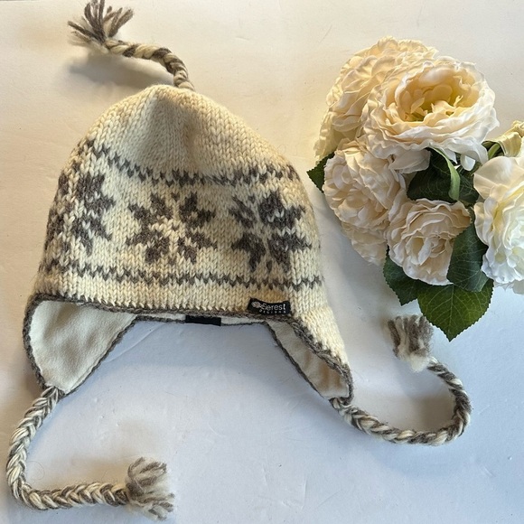 Everest Designs of Nepal Wool w Ear Flaps Hat - Picture 4 of 10